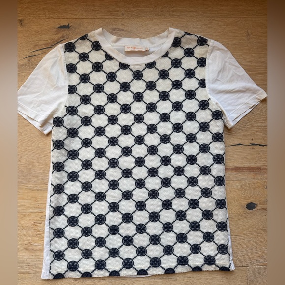 🔥TORY BURCH 🔥 LOGO lace front Tte sz XS price firm! - Picture 2 of 7